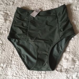 Olive High Waisted Bikini Bottoms by Aerie